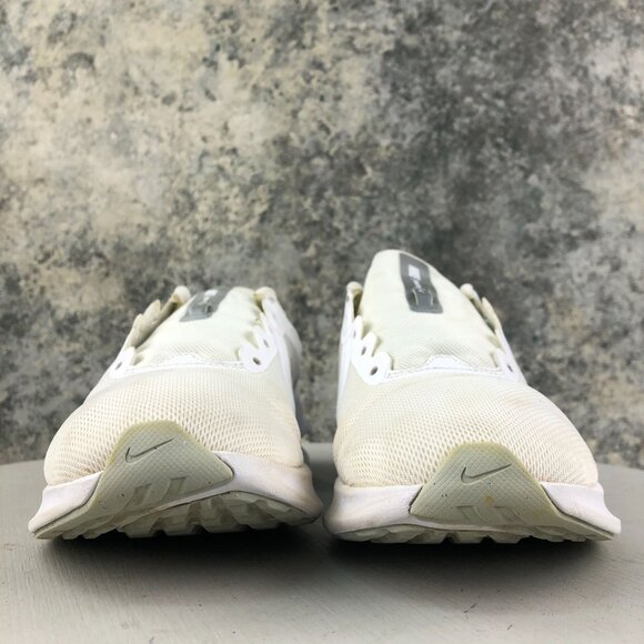 Nike Women's Size 7 Downshifter 10 White Silver Running Sneakers CI9984-100 - Picture 2 of 13